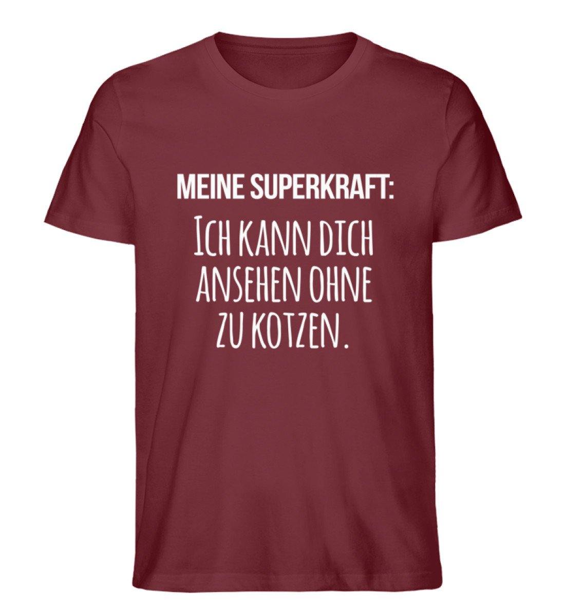 Meine Superkraft: ohne zu kotzen  - Herren Premium Organic Shirt