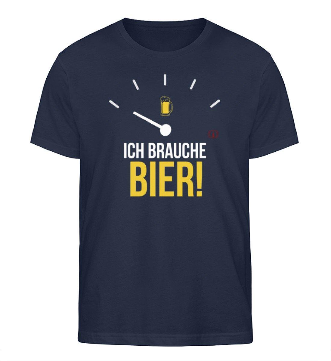 Ich brauche Bier - Tacho  - Herren Organic Shirt