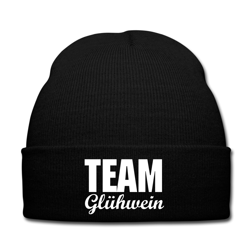 Team Glühwein - Beanie - Mütze - Wintermütze - Schwarz