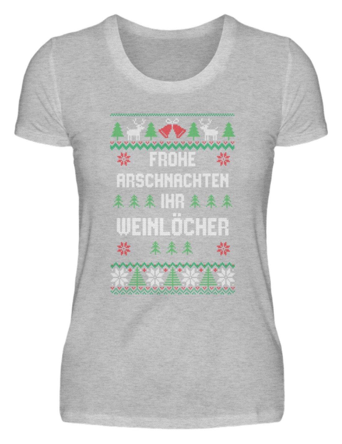 Frohe Arschnachten - Words on Shirts  - Damenshirt
