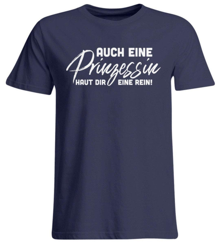 Auch eine Prinzessin haut dir eine rein. - Words on Shirt - Übergrößenshirt - Words on Shirts Sag es mit dem Mittelfinger Shirts Hoodies Sweatshirt Taschen Gymsack Spruch Sprüche Statement