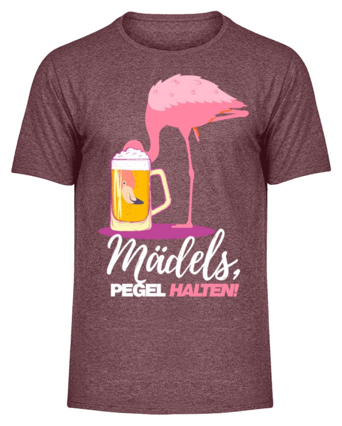 Mädels, Pegel halte - Flamingo  - Herren Melange Shirt