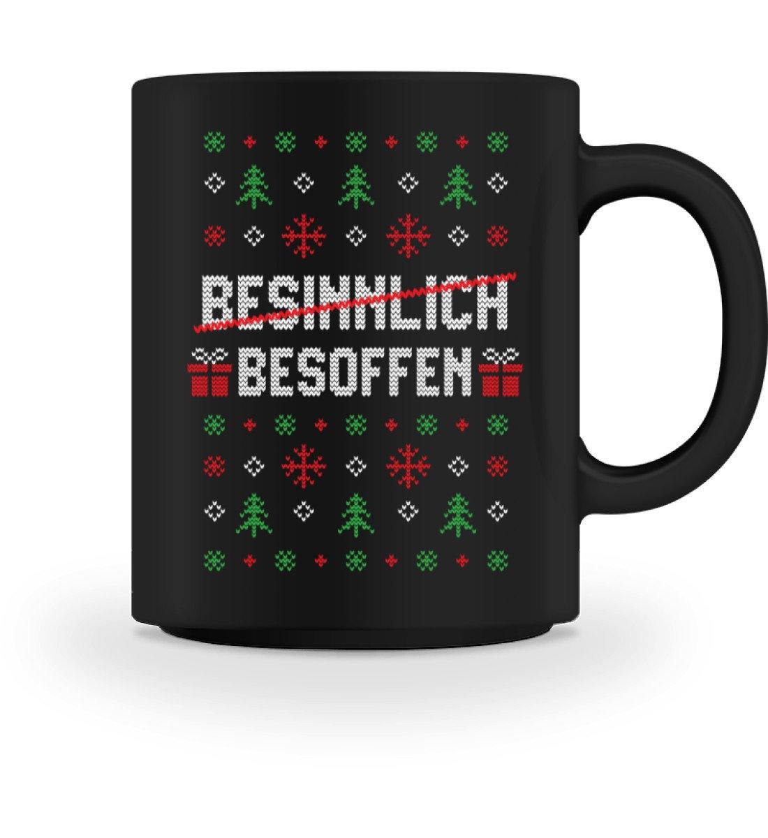 Besinnlich - Besoffen - Words on Shirts  - Tasse