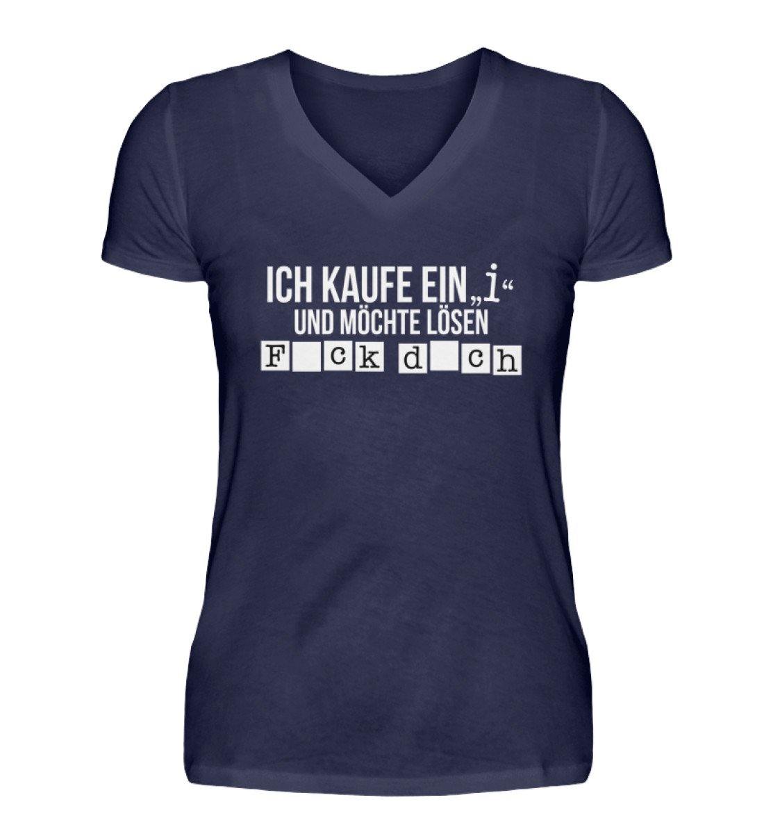 Ich kaufe ein i und möchte lösen.  - V-Neck Damenshirt