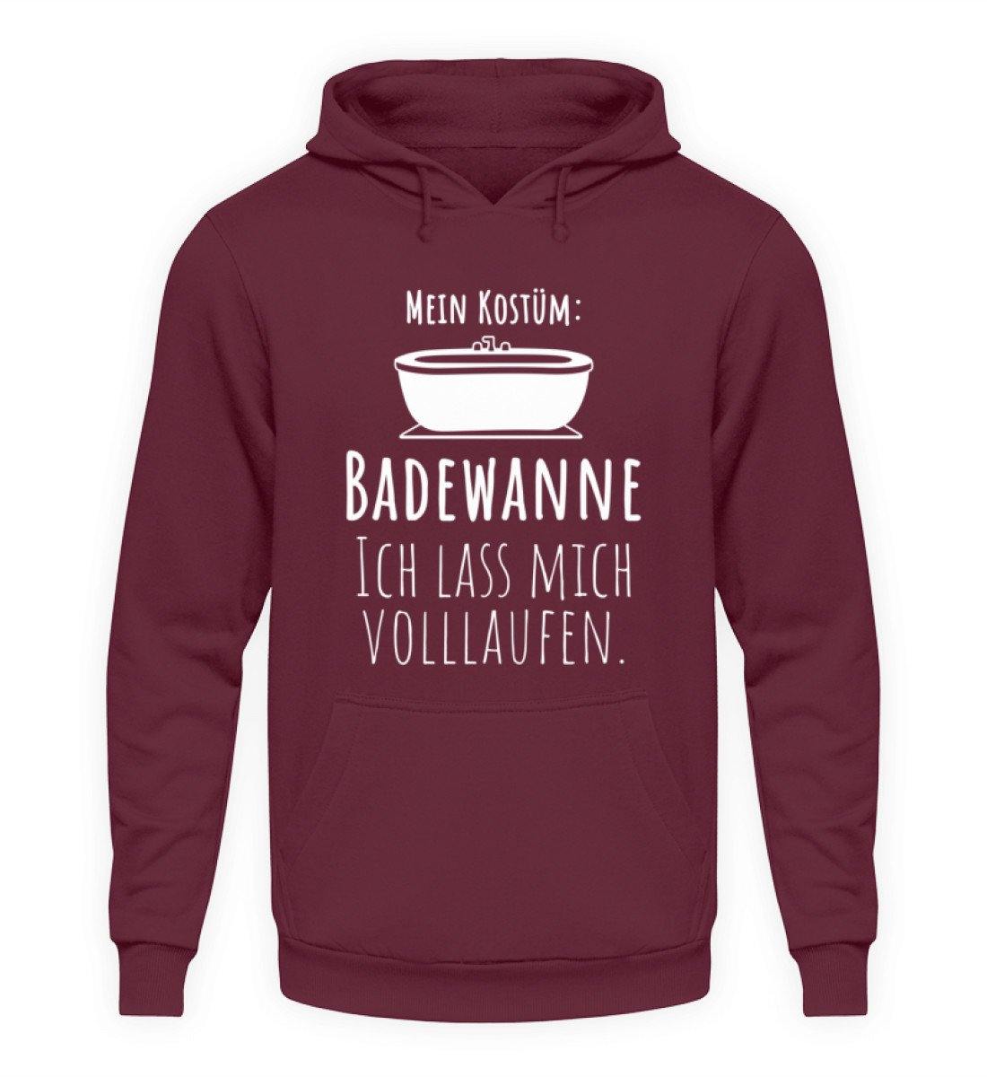 Kostüm Badewanne - Words on Shirts  - Unisex Kapuzenpullover Hoodie - Karneval,  Fasching & Fastnacht