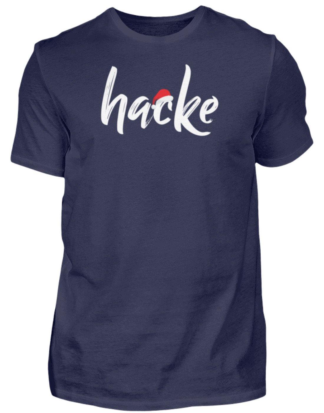 Hacke - Hacke Dicht - Words on Shirt  - Herren Shirt