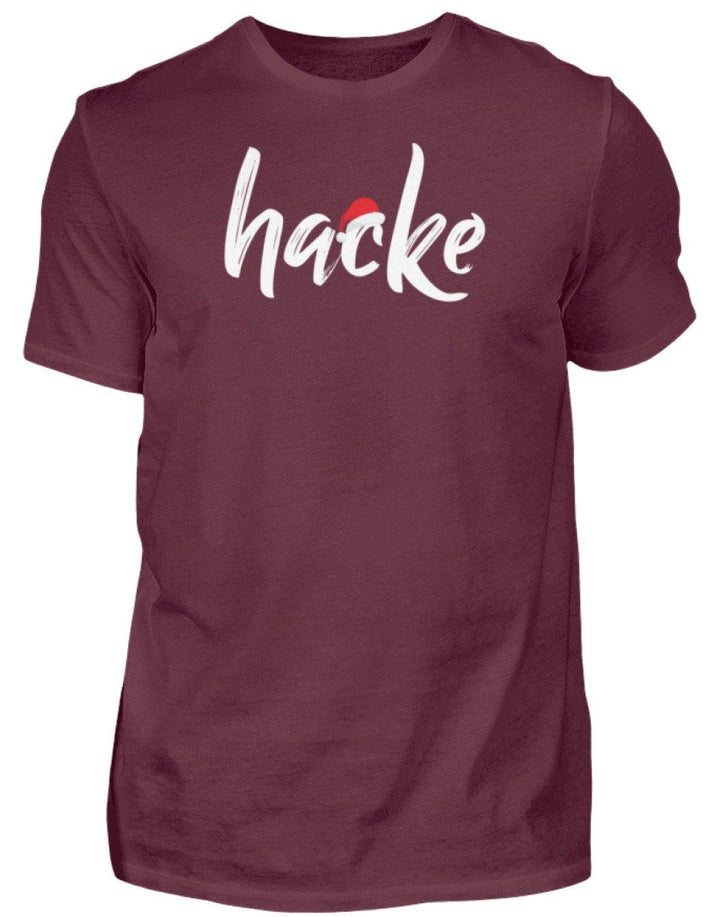 Hacke - Hacke Dicht - Words on Shirt  - Herren Shirt - Words on Shirts Sag es mit dem Mittelfinger Shirts Hoodies Sweatshirt Taschen Gymsack Spruch Sprüche Statement