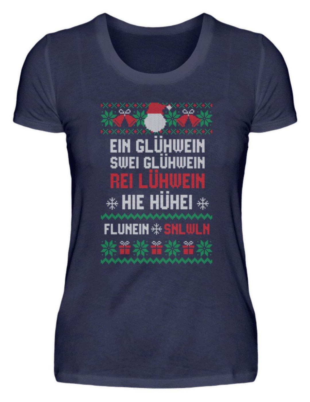 1 2 3 4 5 6 Glühwein - Words on Shirts  - Damenshirt - Words on Shirts Sag es mit dem Mittelfinger Shirts Hoodies Sweatshirt Taschen Gymsack Spruch Sprüche Statement