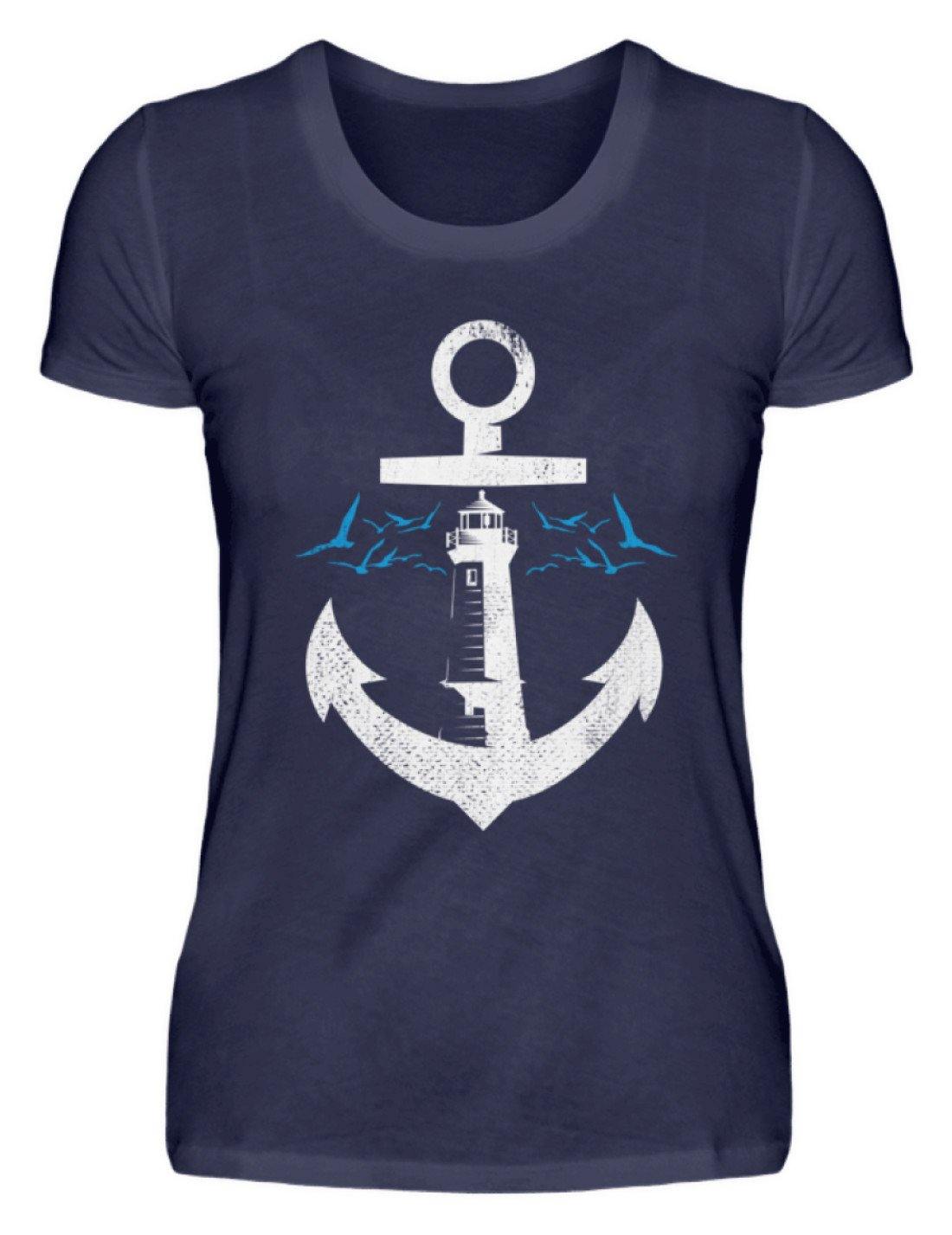 Norddeutsch Anker Leuchtturm  - Damenshirt