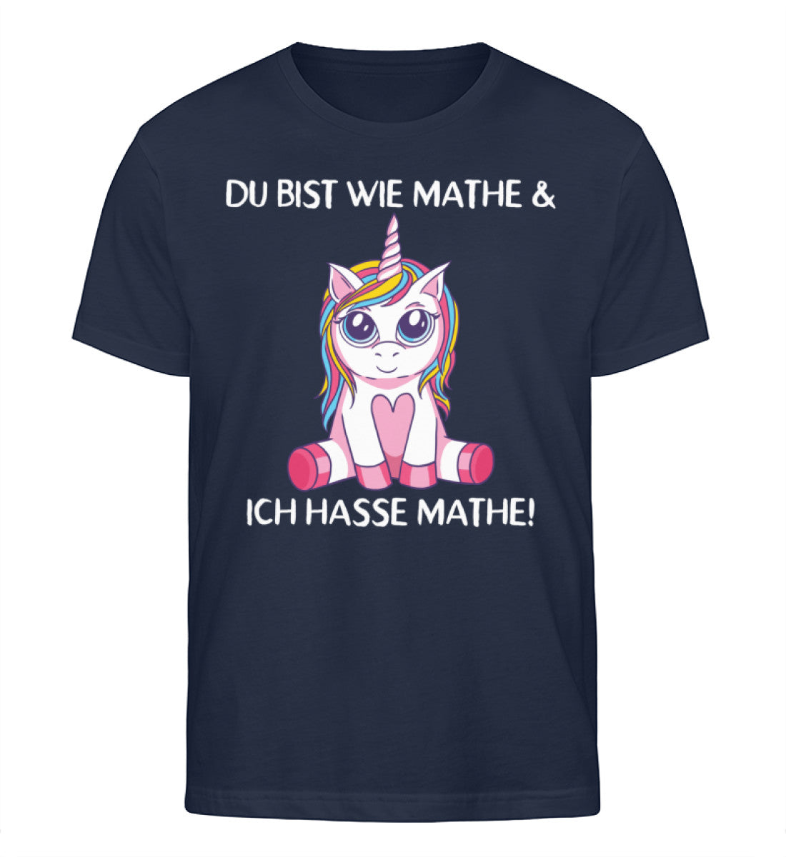 Du bist wie Mathe - Einhorn TF  - Herren Organic Shirt