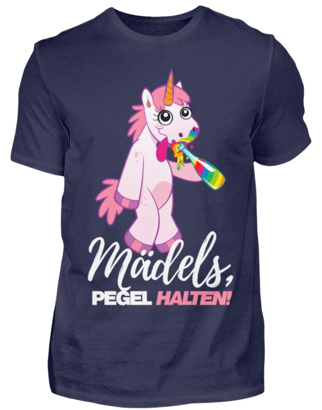 Mädels, Pegel halte - Einhorn  - Herren Shirt