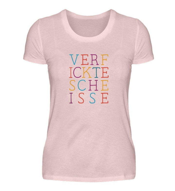 verf ickte sche isse  Words on Shirts PR  - Damen Premiumshirt - Words on Shirts Sag es mit dem Mittelfinger Shirts Hoodies Sweatshirt Taschen Gymsack Spruch Sprüche Statement