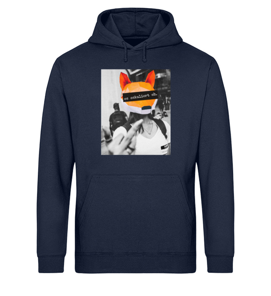 Es eskaliert eh - Words on Shirts  - Unisex Organic Hoodie