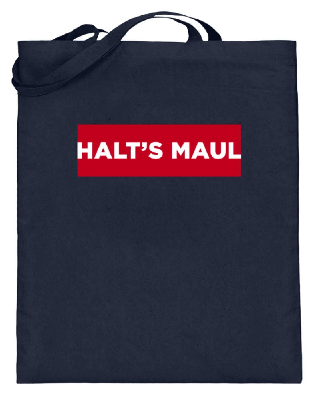 Halts Maul  - Jutebeutel (mit langen Henkeln)