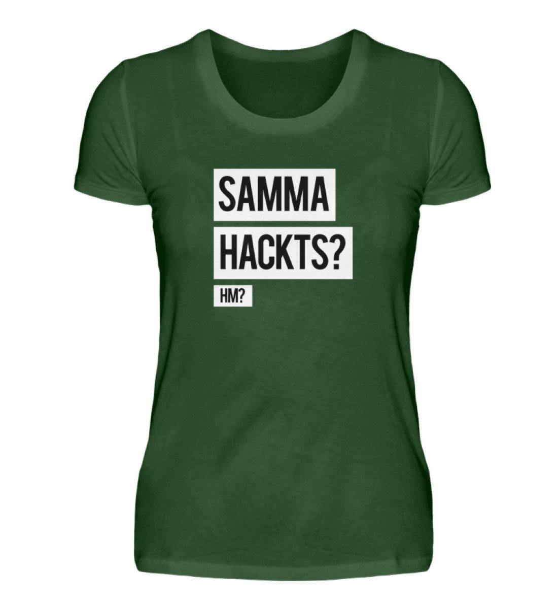 Samma Hackts? Hm?- Words on Shirts - PR  - Damen Premiumshirt