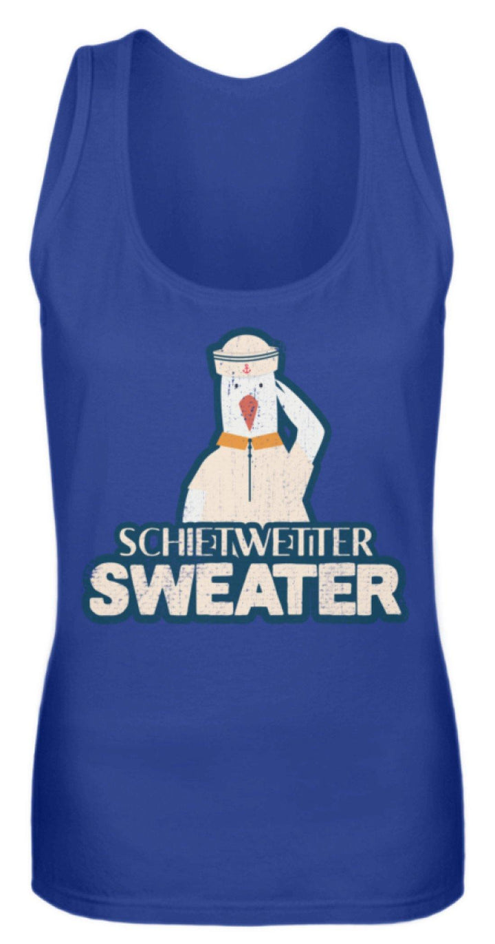 Schietwetter Sweater - Norddeutsch   - Frauen Tanktop - Words on Shirts Sag es mit dem Mittelfinger Shirts Hoodies Sweatshirt Taschen Gymsack Spruch Sprüche Statement