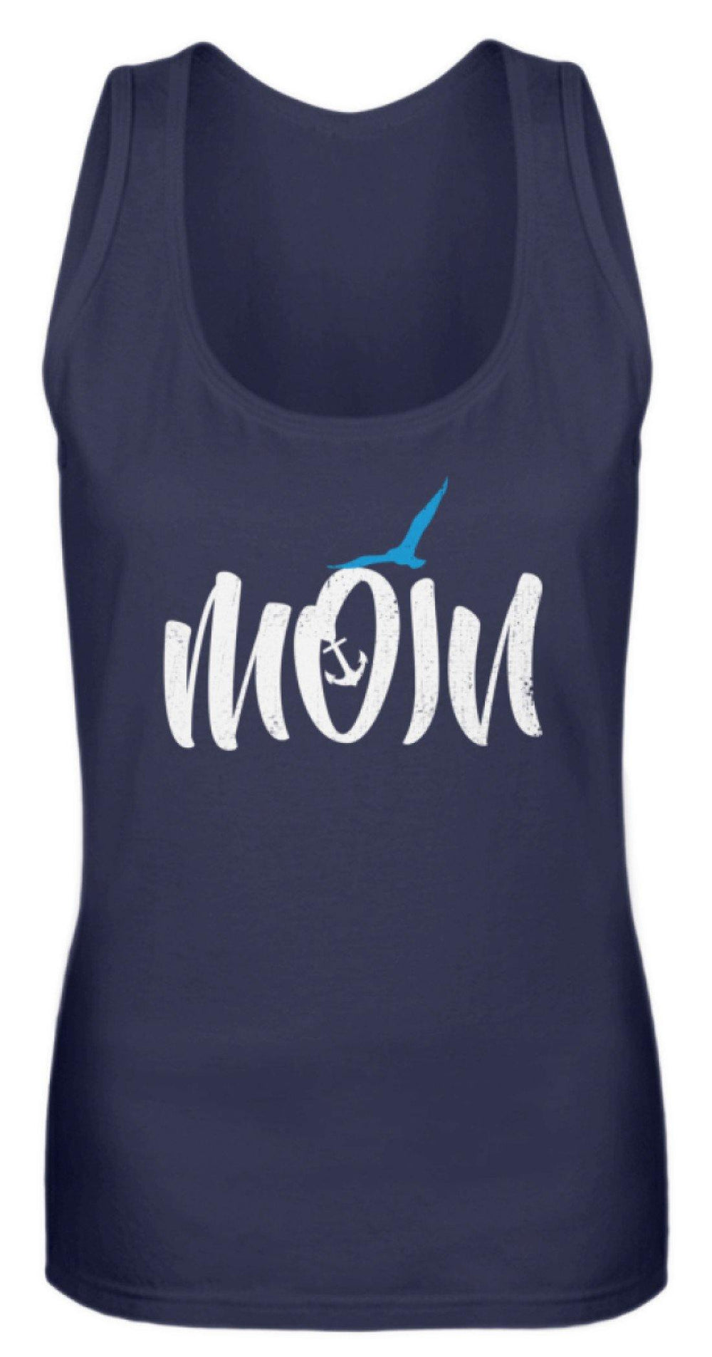 Moin Anker Möwe - Norddeutsch   - Frauen Tanktop - Words on Shirts Sag es mit dem Mittelfinger Shirts Hoodies Sweatshirt Taschen Gymsack Spruch Sprüche Statement
