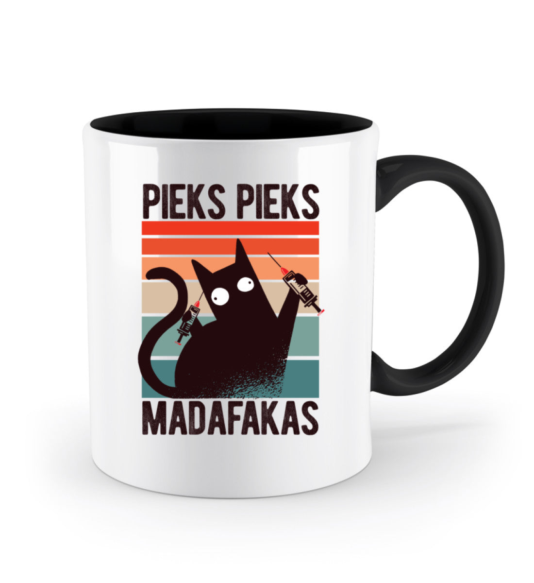 Pieks Pieks Madafakas  - Zweifarbige Tasse