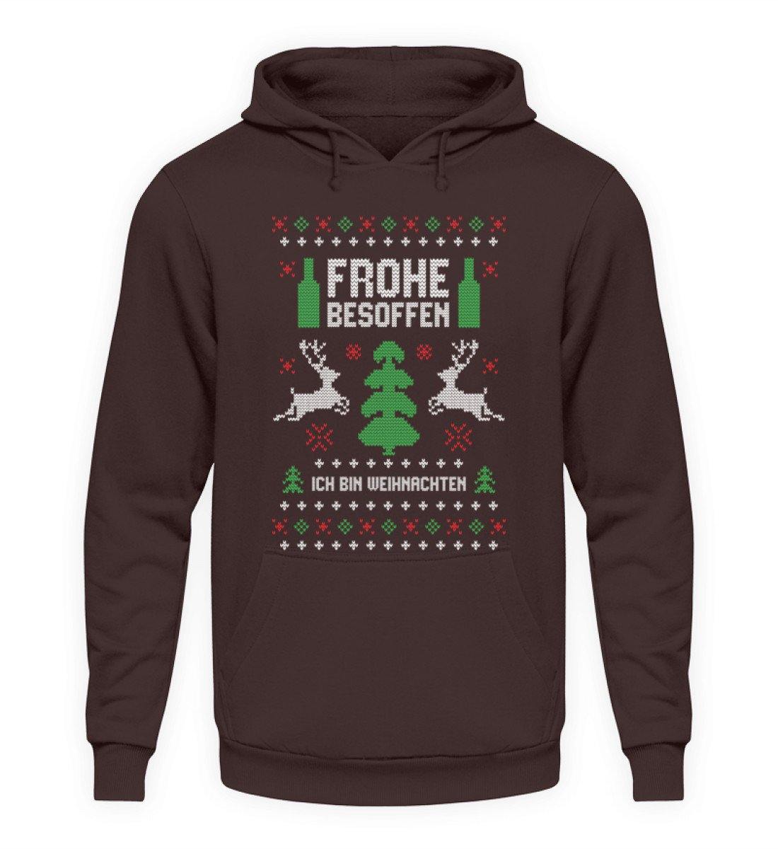 Frohe Besoffen - Ich bin Weihnachten  - Unisex Kapuzenpullover Hoodie