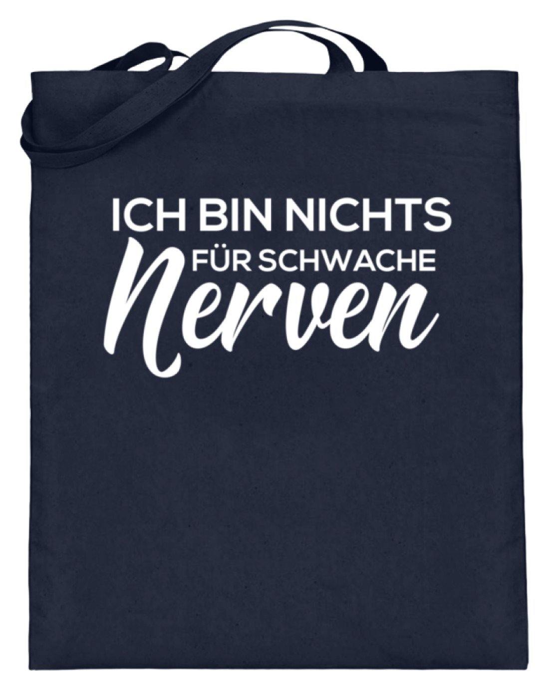 Nichts für Schwache Nerven  - Jutebeutel (mit langen Henkeln)